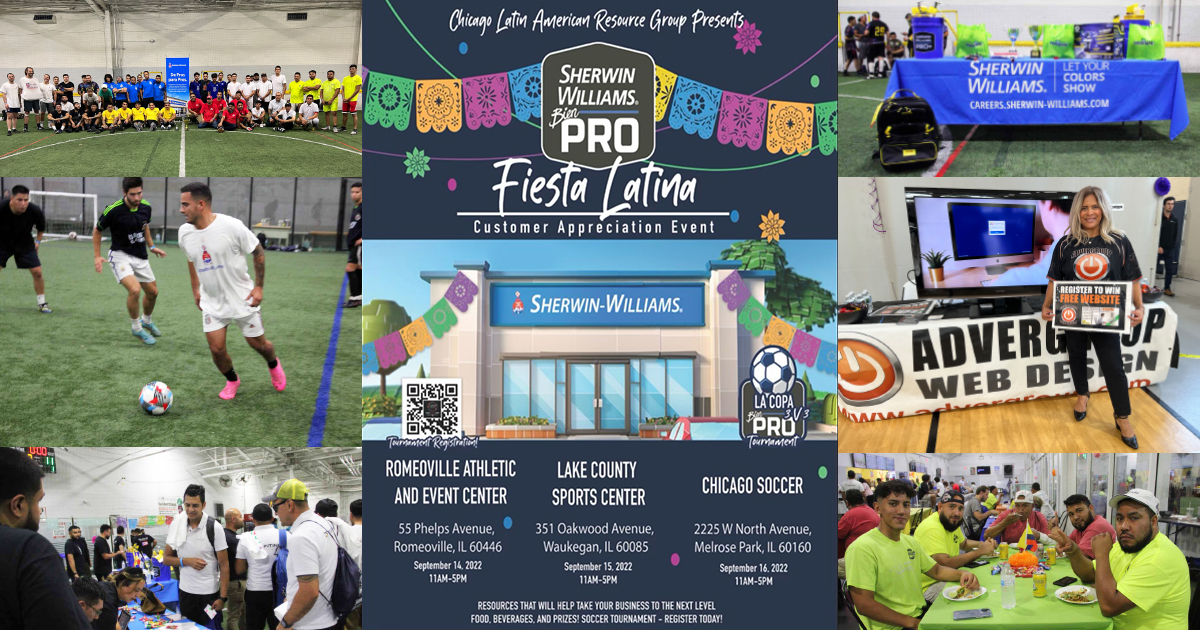 Fiesta Latin Sherwin Williams Exclusive Website Design Vendor for Contractors in Chicago