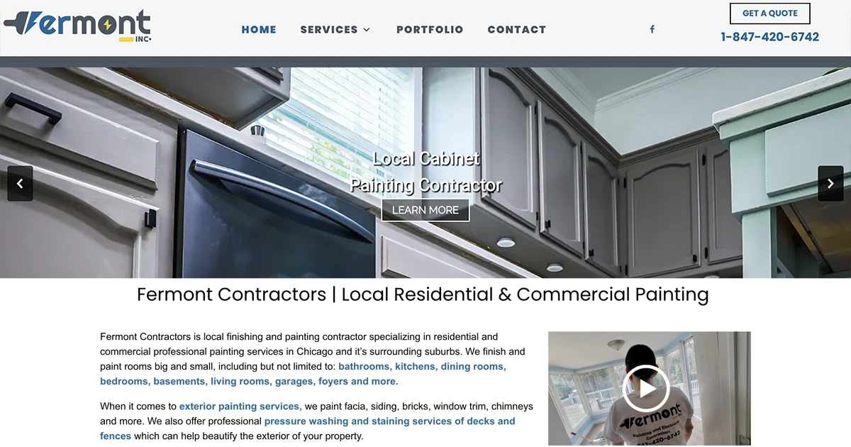 Contractor Website Developer by local Web Designer in Des Plaines