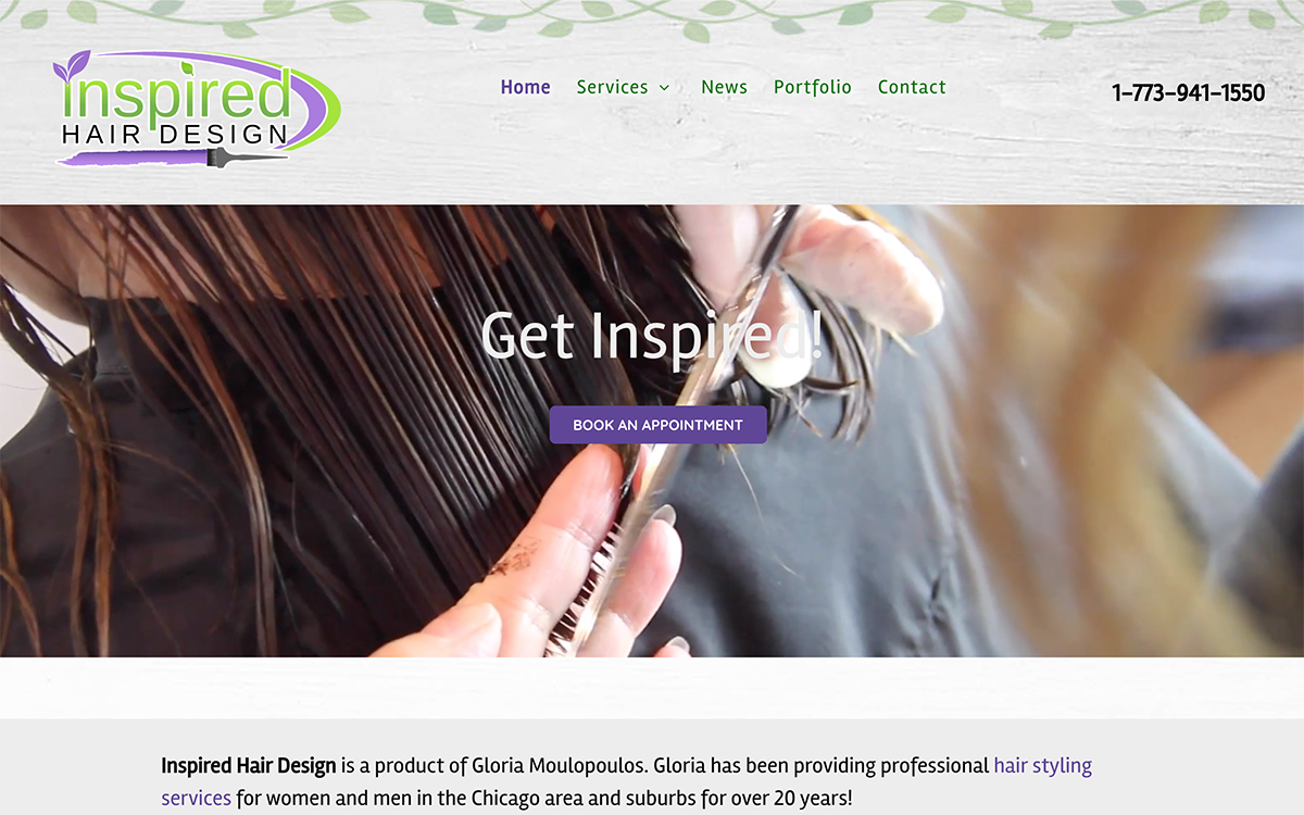 Hair Salon Website Design Chicago