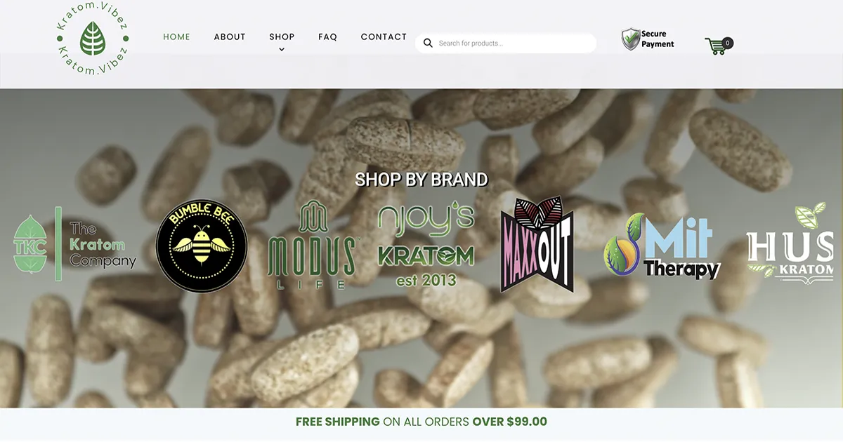 Recent Wordpress eCommerce Website Design for Kratom in Chicago