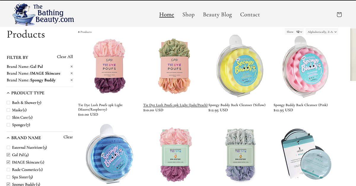 Recent Shopify eCommerce Website Design for Bathing Beauty Products in Highland Park and Chicago