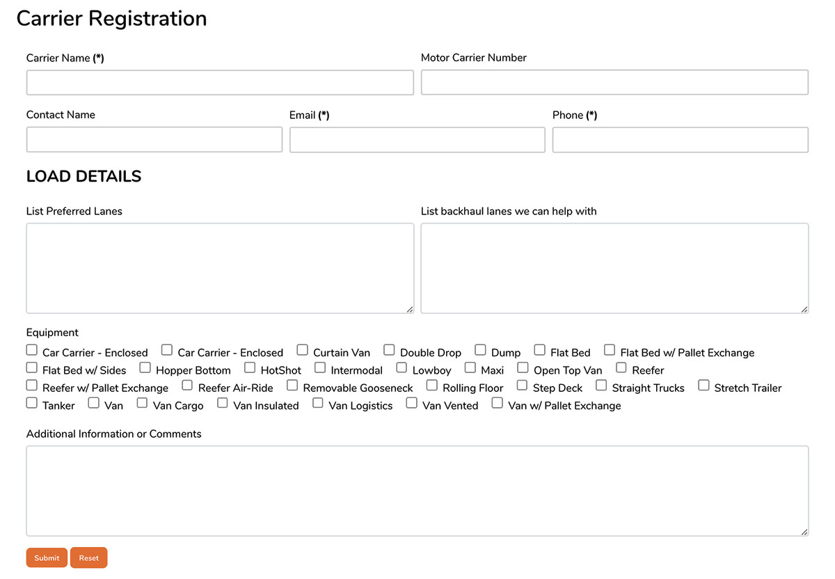 Custom Contact Form Website Design in South Barrington